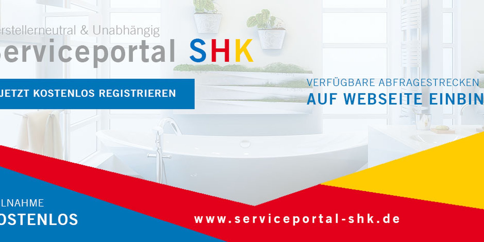Banner SHK Serviceportal