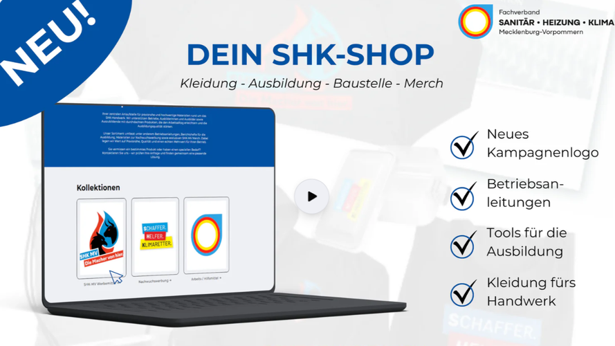 Titelbild zum News-Artikel Der Fachverband SHK Mecklenburg-Vorpommern präsentiert seinen neuen Auftritt